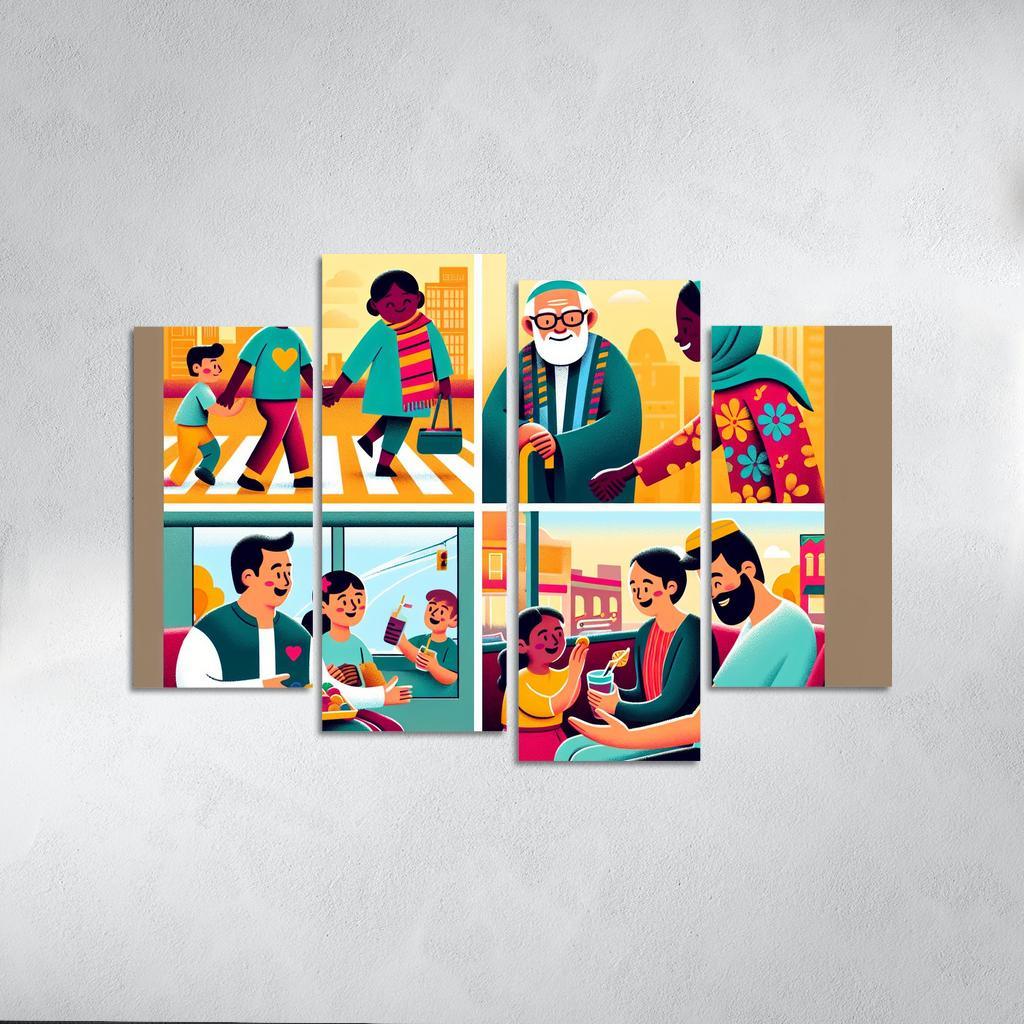 The Art Of Kindness Promoting Compassion In Society Custom Paintings Frame