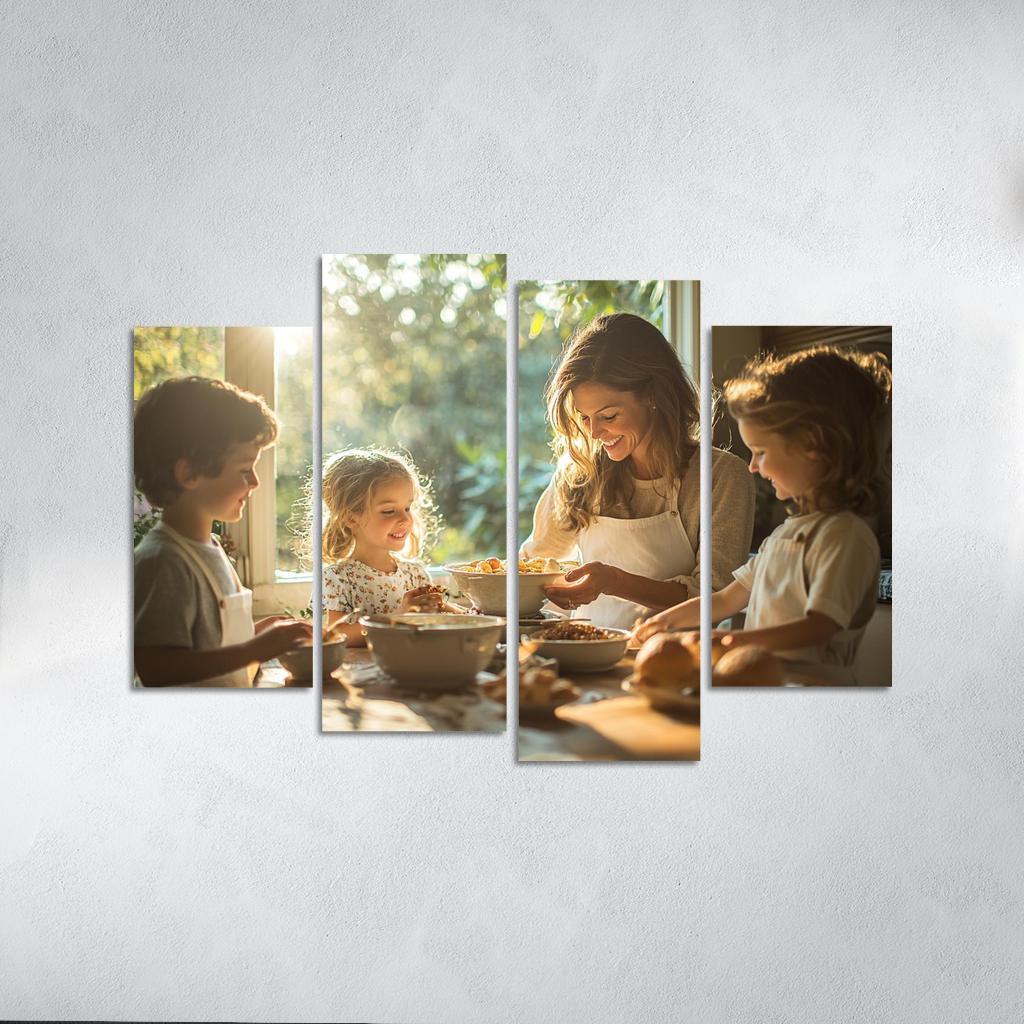 Threads Of Tradition The Weave Of Family Bonds Custom Paintings Frame