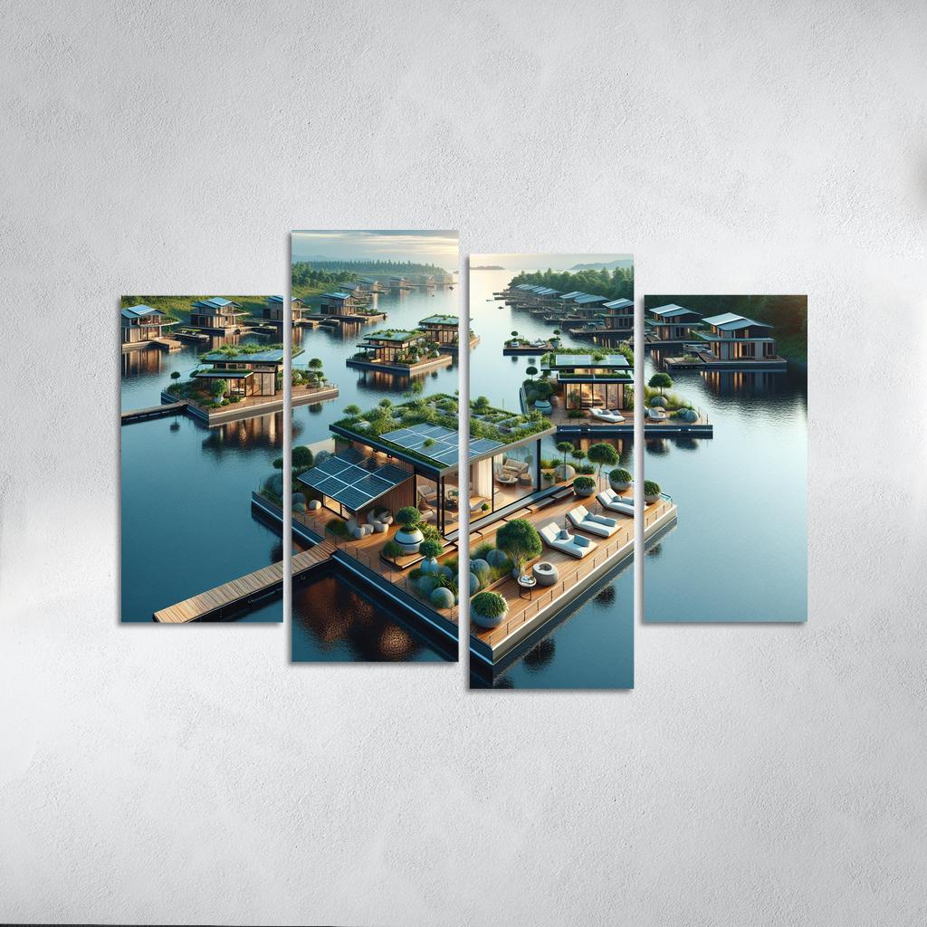 Floating Architecture Custom Paintings Frame
