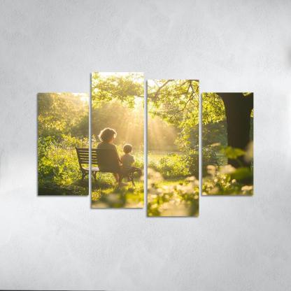 In Every Breath The Essence Of Motherhood Custom Paintings Frame
