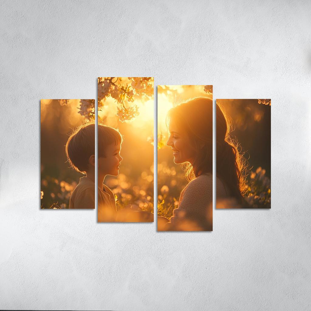 Heartstrings Of Connection A Mothers Unyielding Support Canvas Paintings Frame