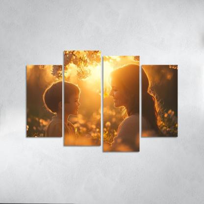 Heartstrings Of Connection A Mothers Unyielding Support Canvas Paintings Frame