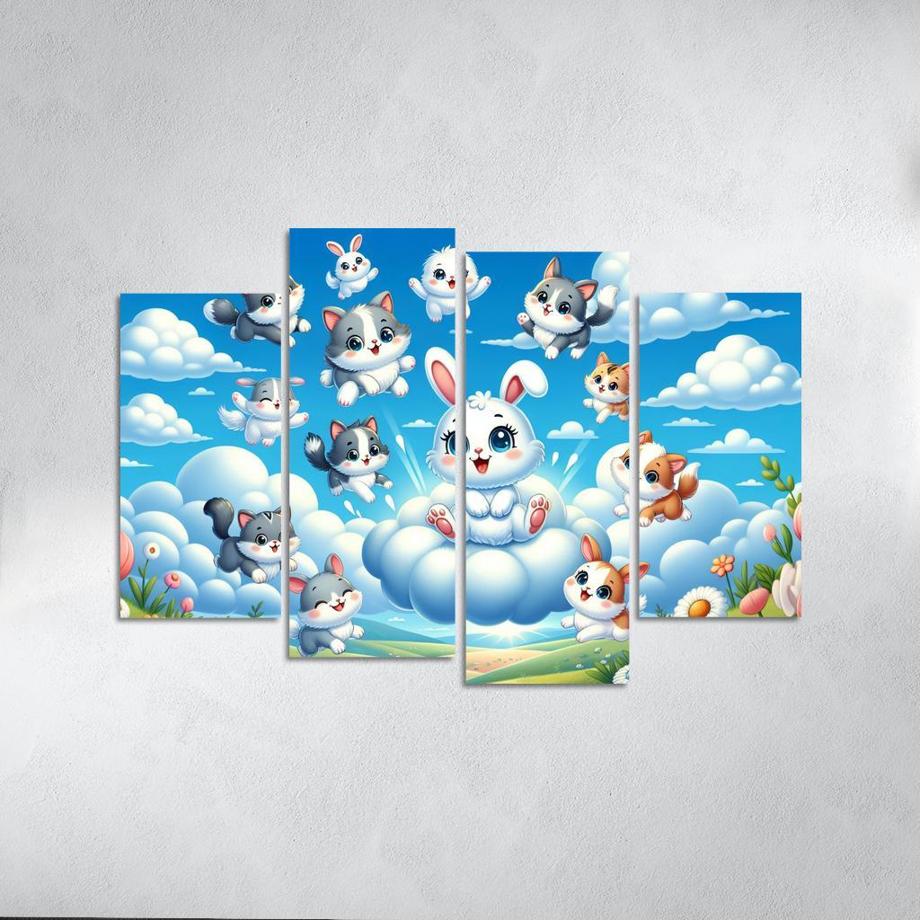 Curious Cloud Critters Premium Artwork Frames