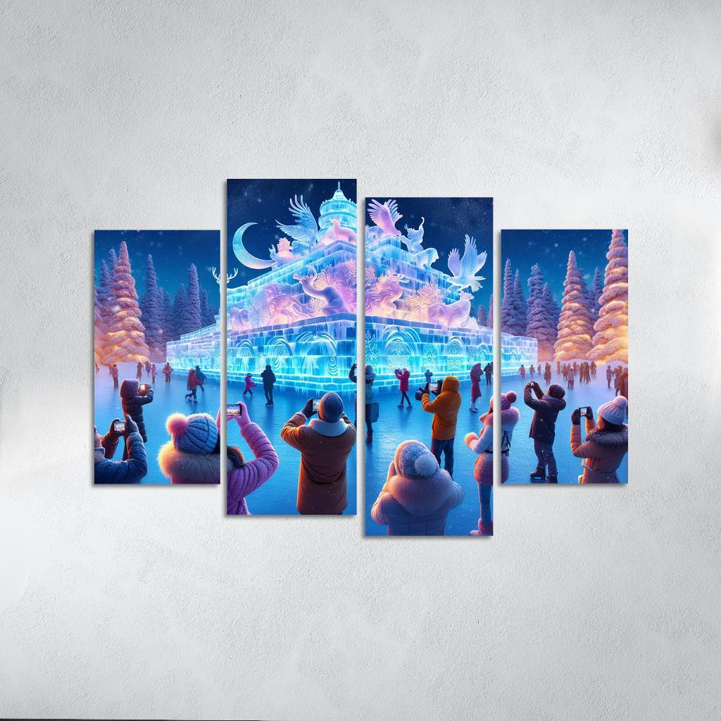 Harbin International Ice And Snow Sculpture Festival - China Modern Paintings Frame