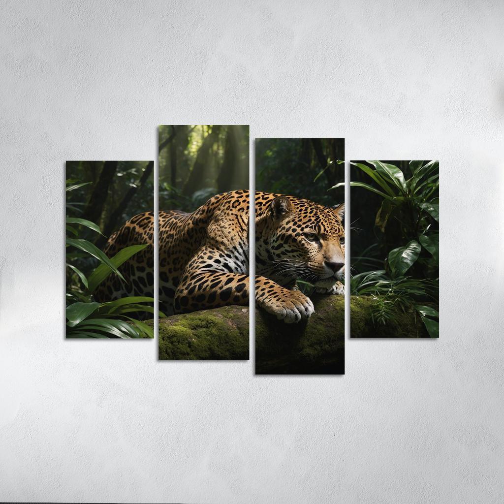 The Mighty Jaguar Stealthy Forest Predator Canvas Paintings Frame