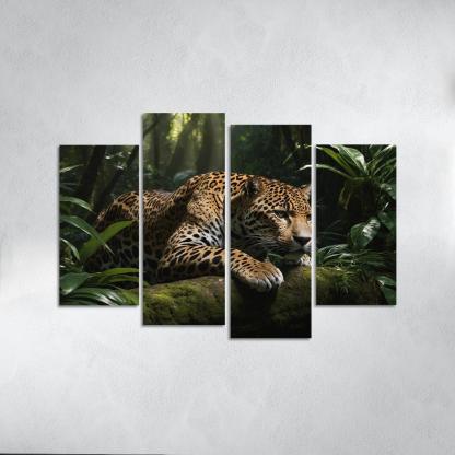 The Mighty Jaguar Stealthy Forest Predator Canvas Paintings Frame