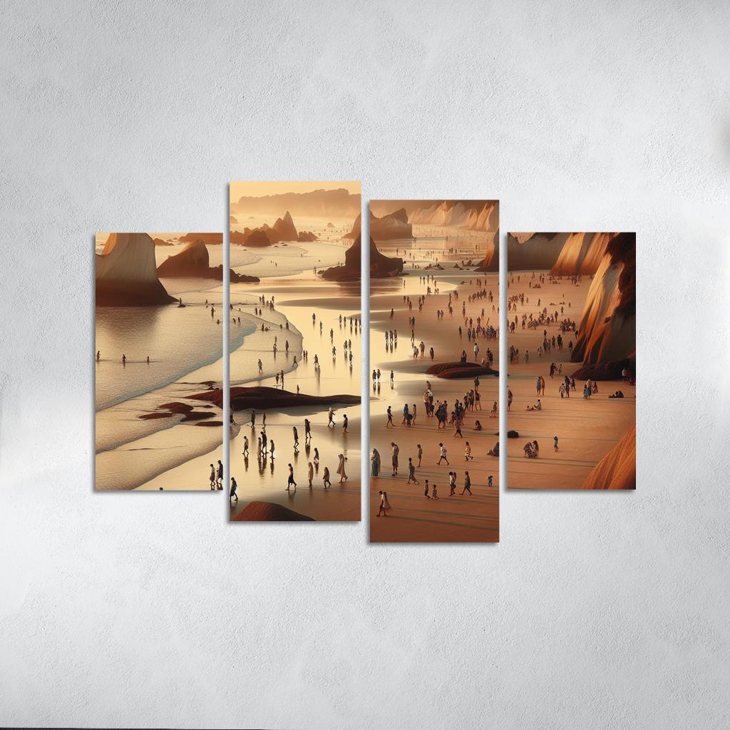 Wanderlust Beach Path Of Discovery Multi-panel Paintings