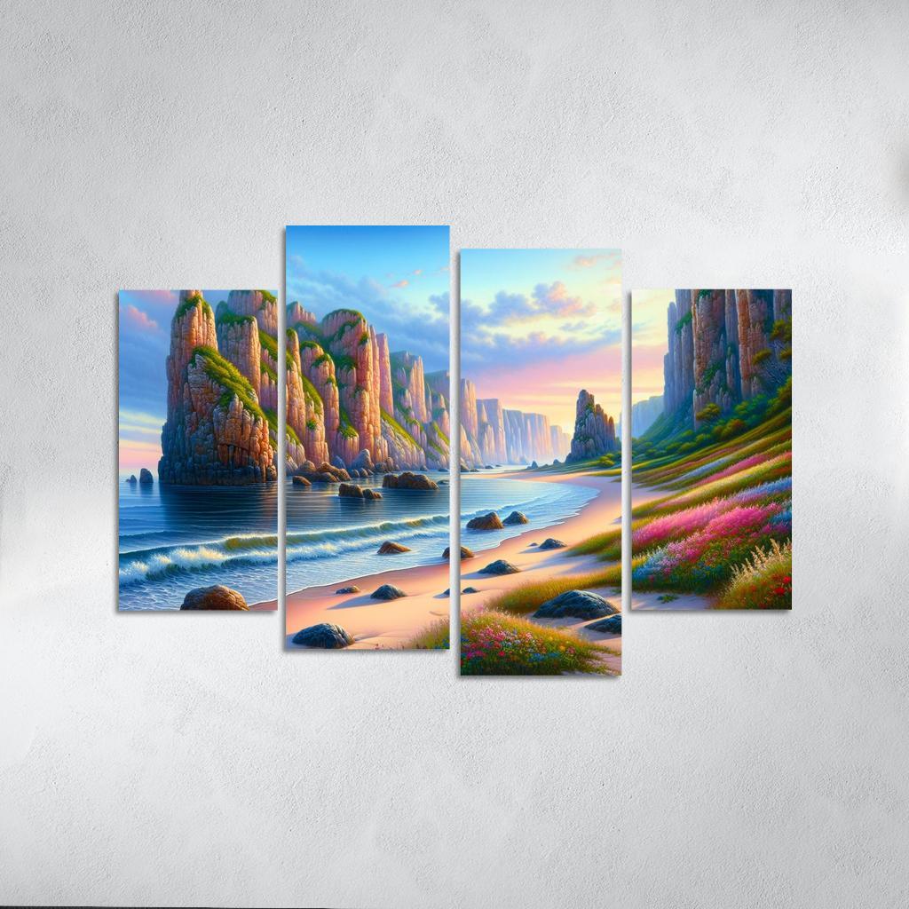 Ocean Whisper Sound Therapy Beach Premium Artwork Frames