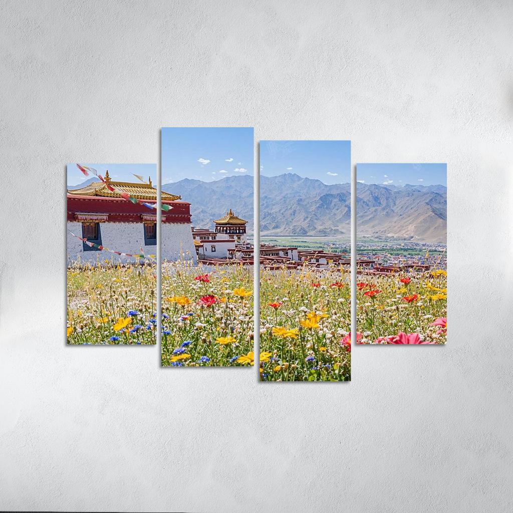 Palace Of Potala Abstract Paintings Frame