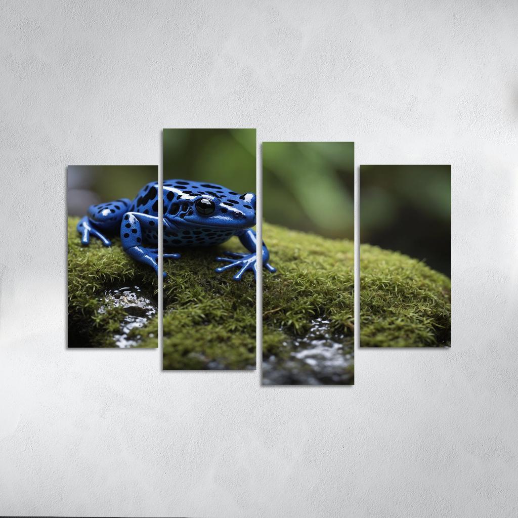 The Striking Blue Poison Dart Frog A Gem Of The Rainforest Framed Paintings