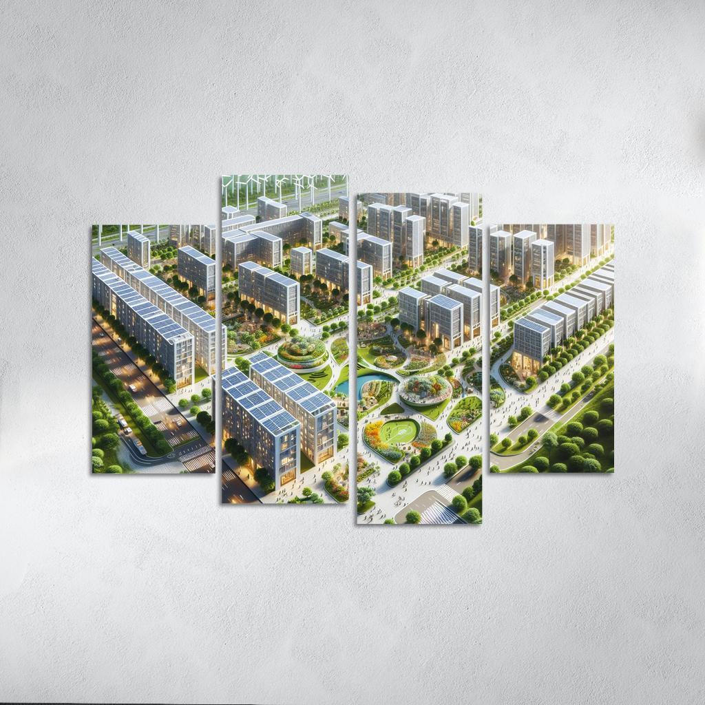 The Zero Energy Town Custom Paintings Frame