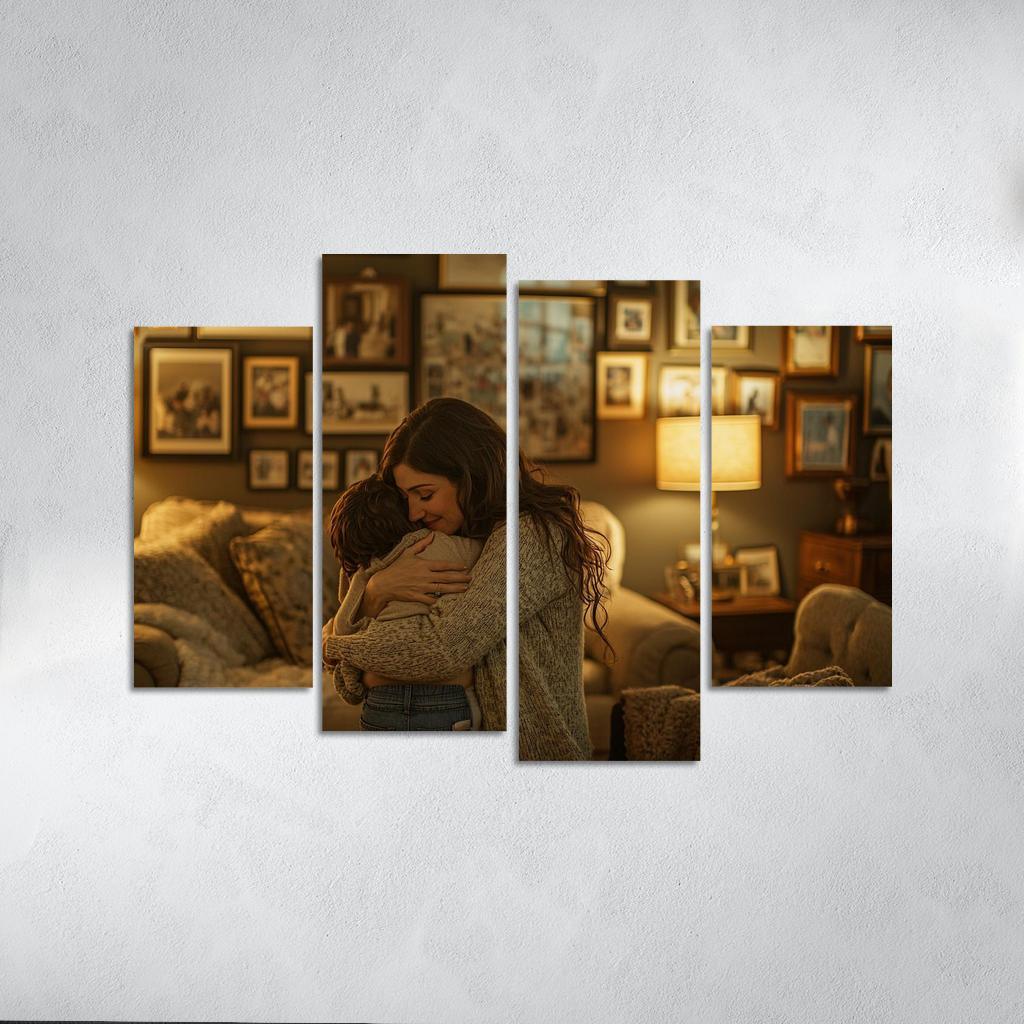 A Mothers Embrace The Heart Of Home Canvas Paintings Frame