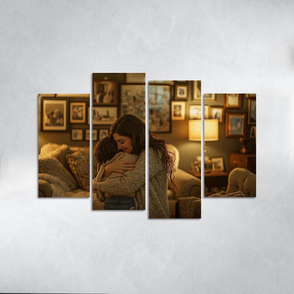 A Mothers Embrace The Heart Of Home Canvas Paintings Frame