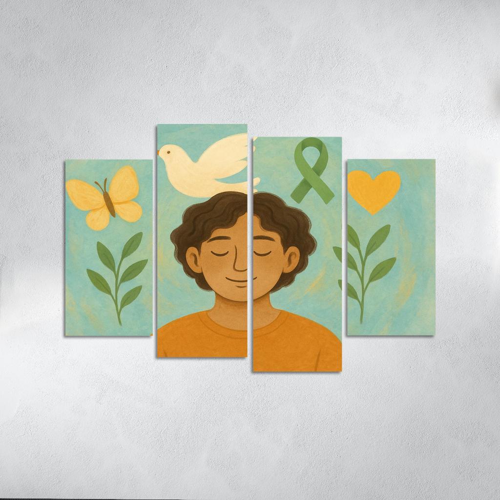 Bridges Of Compassion Art Promoting Mental Health Awareness Premium Artwork Frames