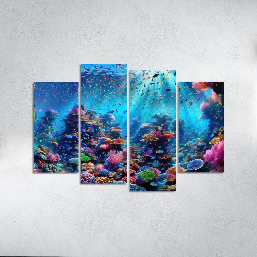Coral Haven Underwater Wonderland Premium Artwork Frames