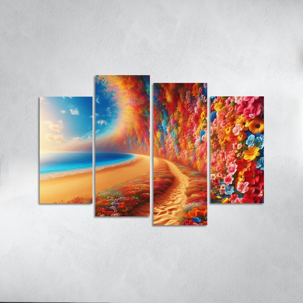 Wildflower Coast Nature's Color Palette Multi-panel Paintings