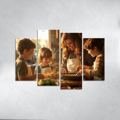 Home Is Where Mom Is The Comfort Of A Mother's Love Canvas Paintings Frame