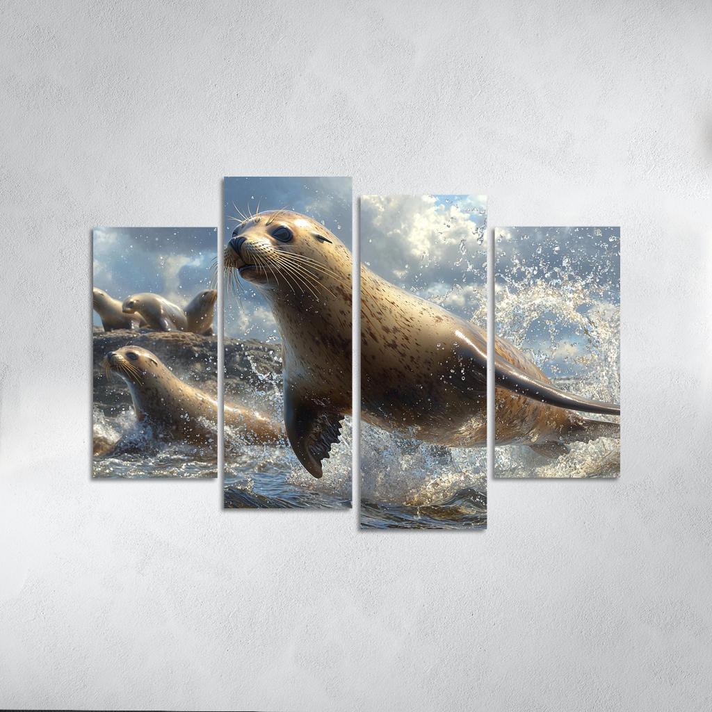 The Playful Sea Lion Acrobat Of The Sea Art Trends