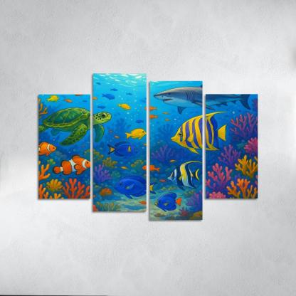 Ocean Guardians Artistic Expressions On Marine Conservation Premium Artwork Frames