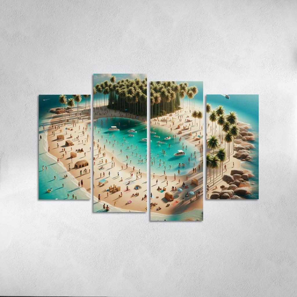 Crystal Waters Oasis Modern Paintings Frame