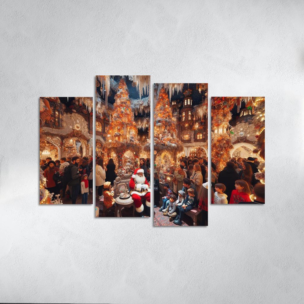 Harrods Christmas Grotto - United Kingdom Modern Paintings Frame