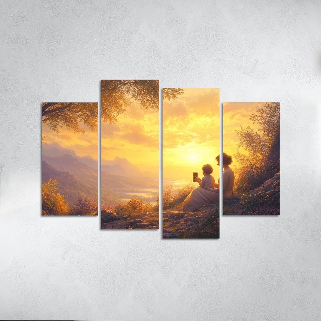 Sunrise Moments The Dawn Of Love Custom Paintings Frame