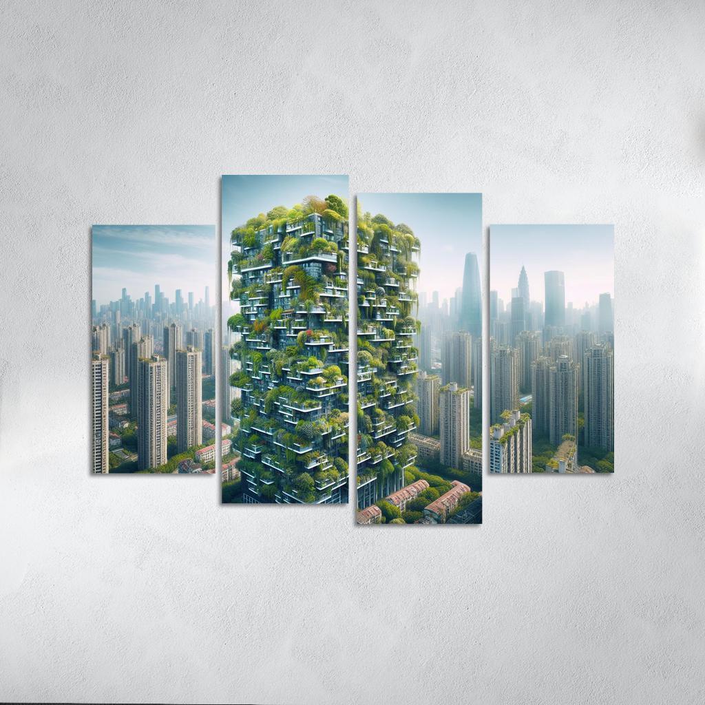 Vertical Forests Custom Paintings Frame