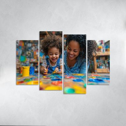 The Colors Of Her Love A Mothers Creative Spirit Canvas Paintings Frame