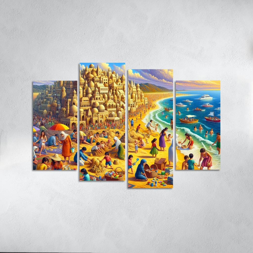 Calm Waters Ideal For Family Fun Abstract Paintings Frame