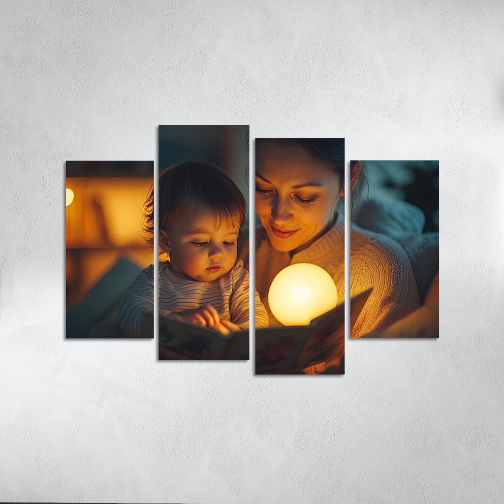 Moments Of Tenderness A Mothers Loving Touch Canvas Paintings Frame