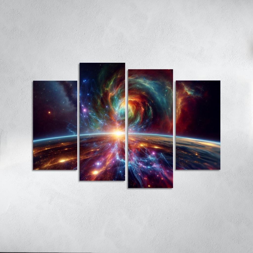 Investigating The Origins Of Cosmic Rays Abstract Paintings Frame