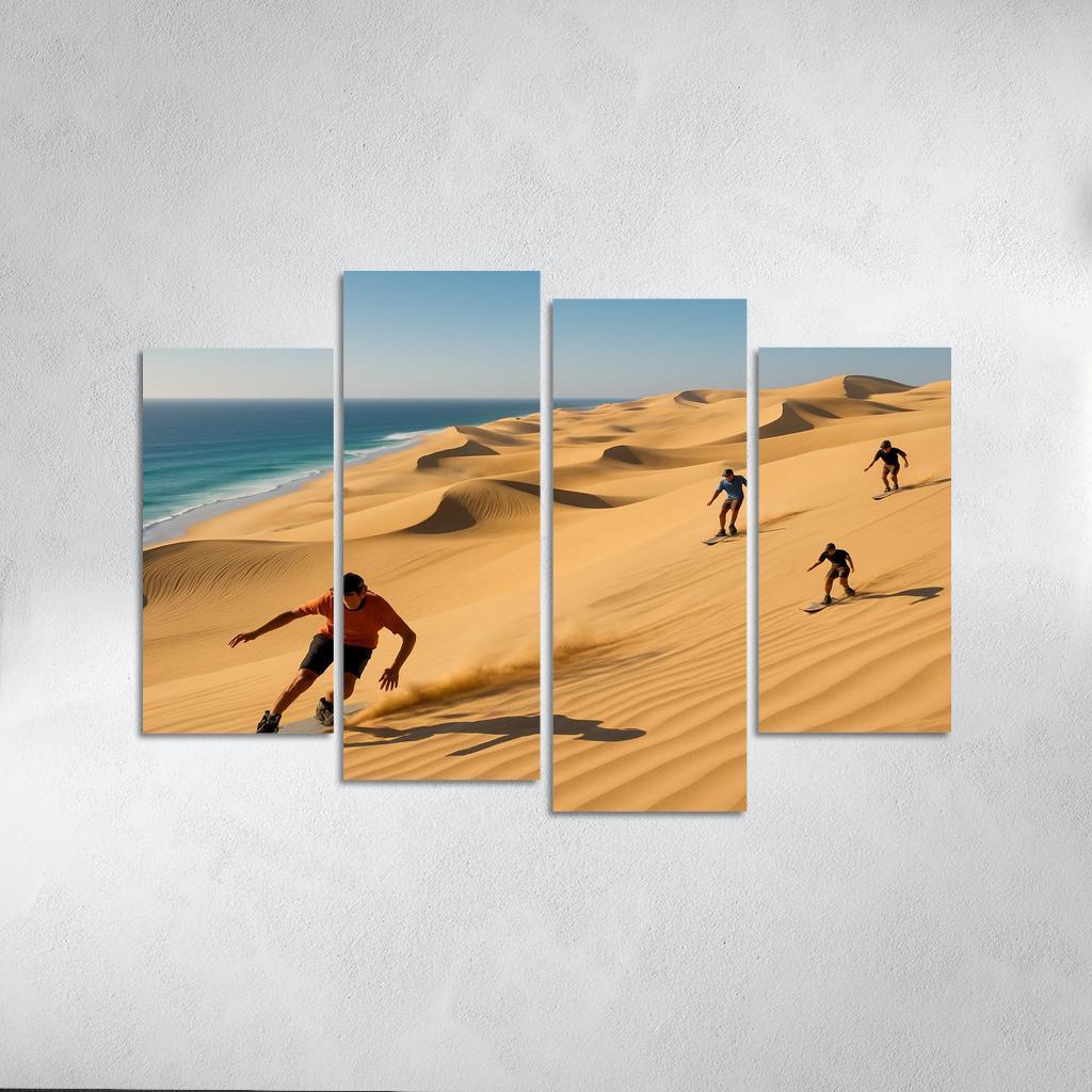 Whispering Dunes Coastal Adventure Custom Paintings Frame