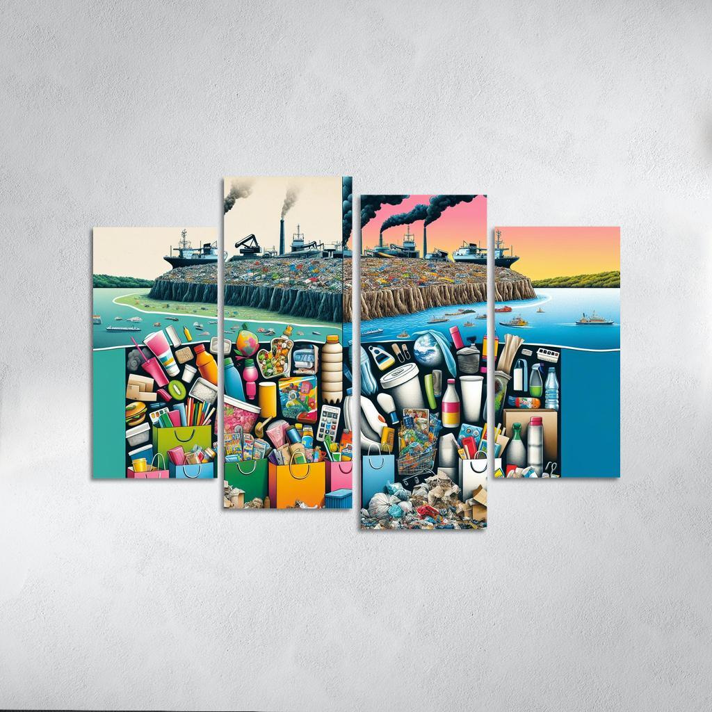 The Cost Of Convenience Visualizing Consumerism's Impact Art Trends