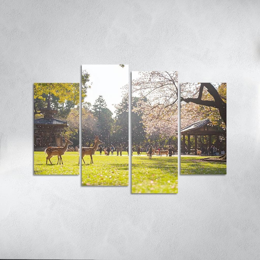 Nara Park Abstract Paintings Frame