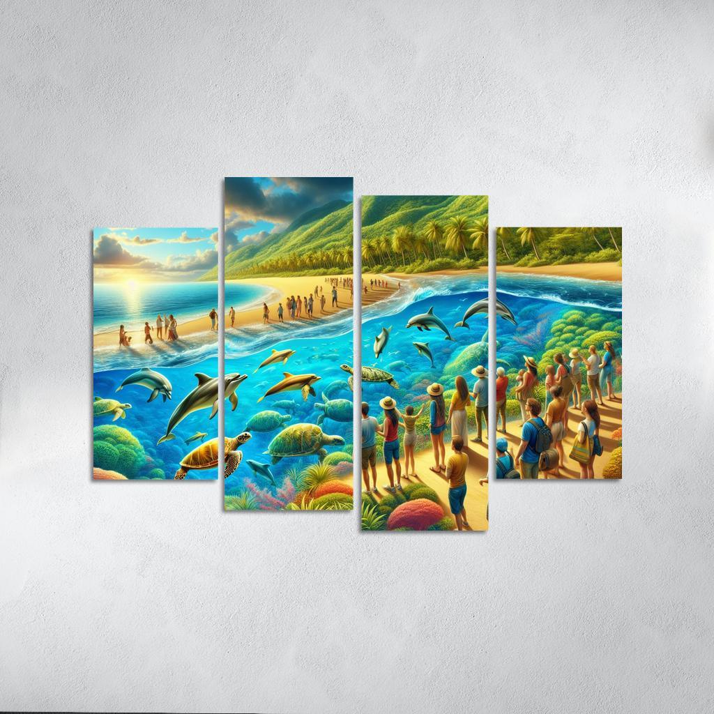 Marine Oasis Wildlife Adventure Premium Artwork Frames