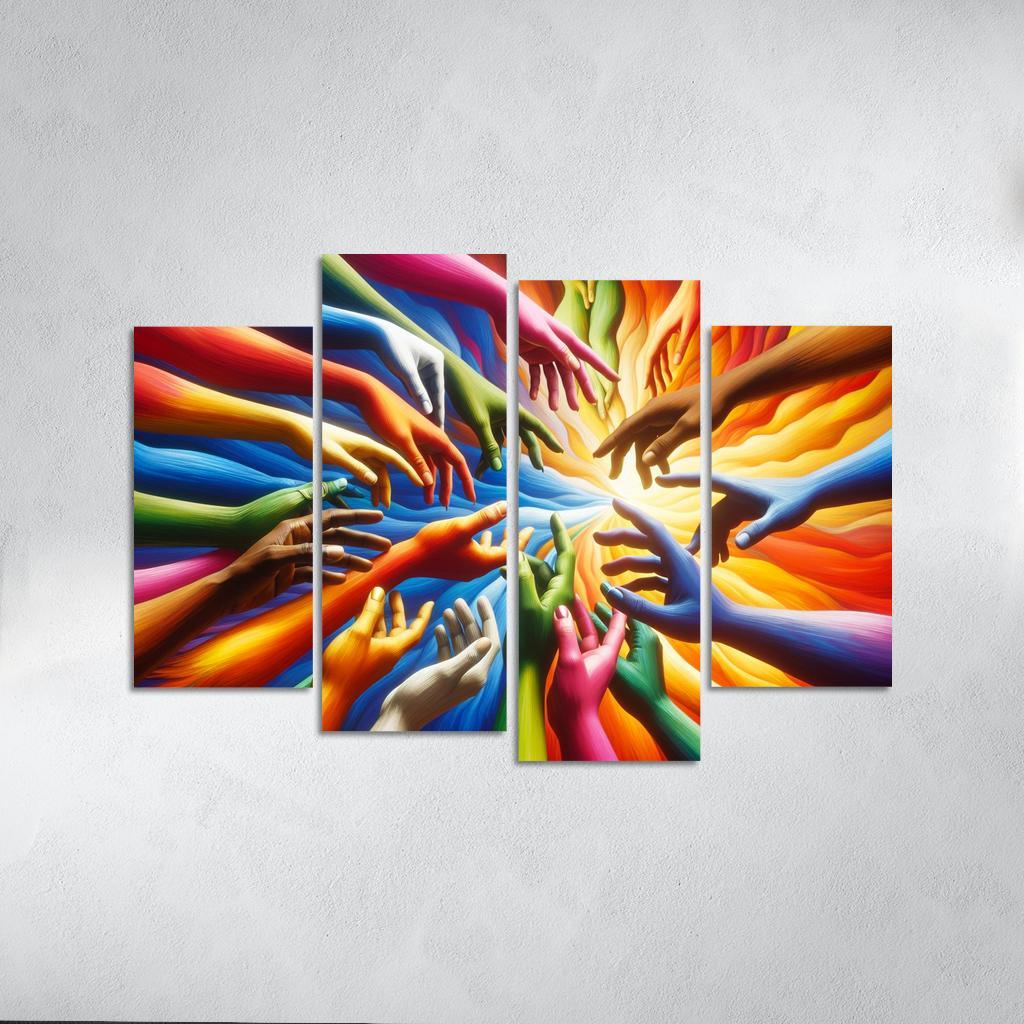 Building Bridges Unity In Diversity Custom Paintings Frame