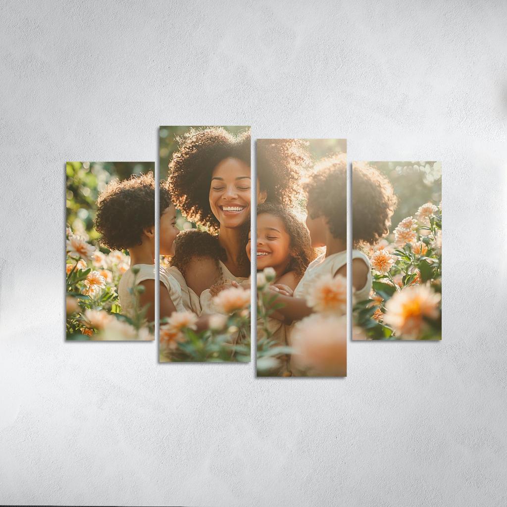 The Circle Of Love A Mothers Embrace Canvas Paintings Frame