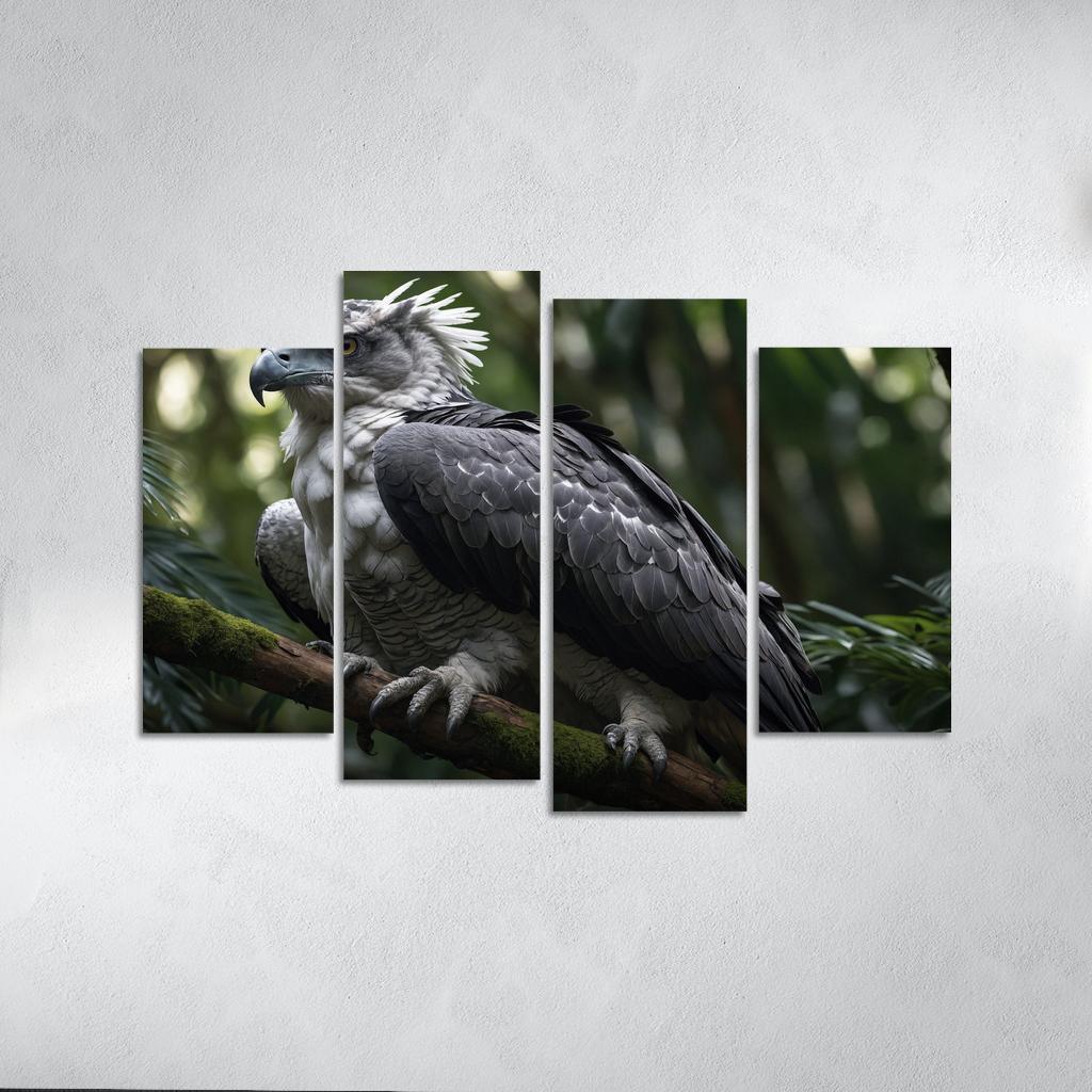 The Enchanting Harpy Eagle Ruler Of The Rainforest Canvas Paintings Frame