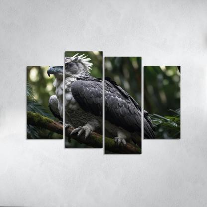 The Enchanting Harpy Eagle Ruler Of The Rainforest Canvas Paintings Frame