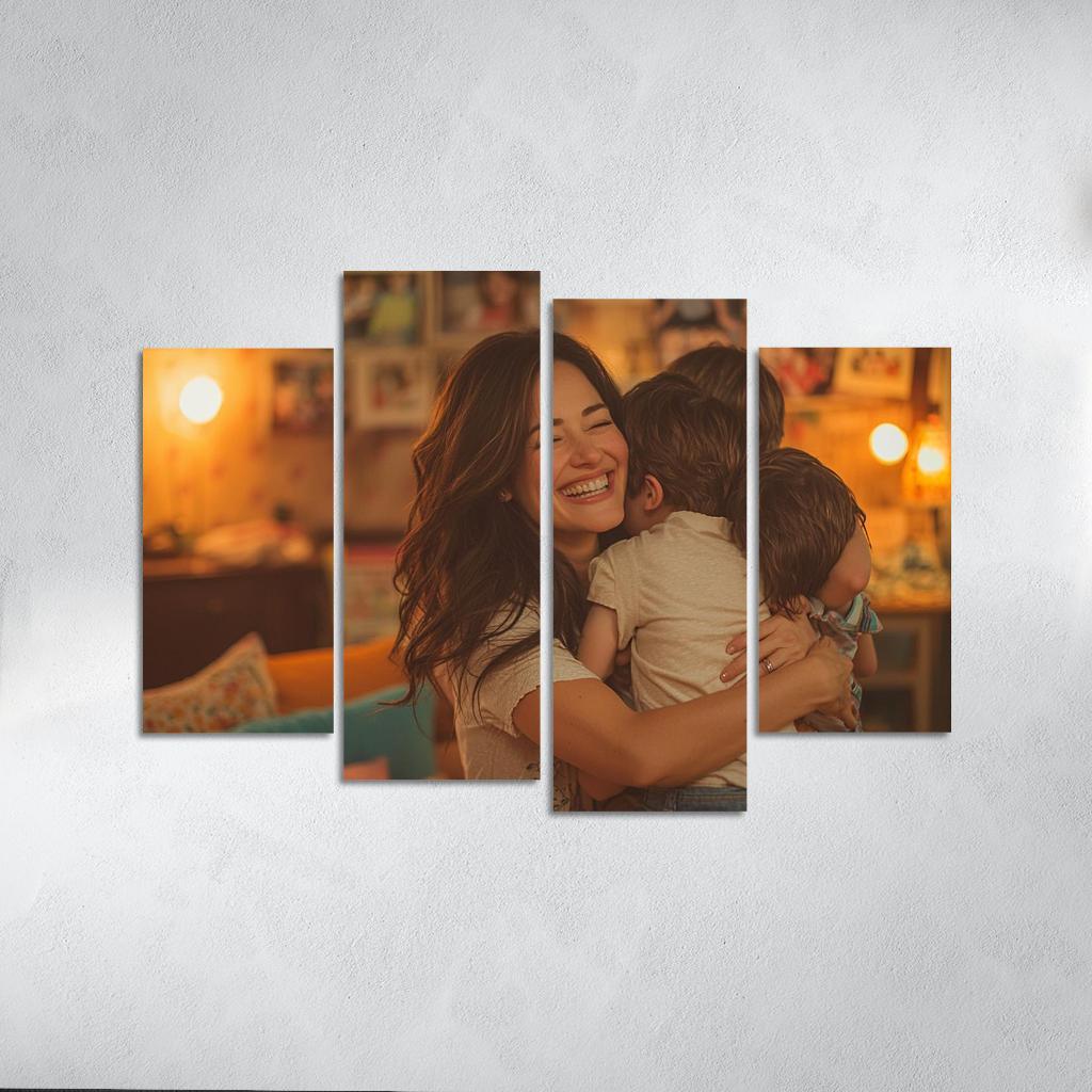 The Heart Of Family A Mothers Embrace Modern Paintings Frame