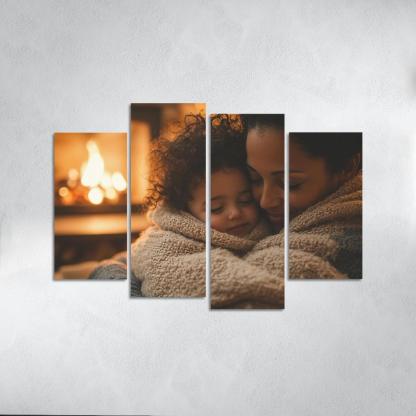 Cocooned In Love A Mothers Warmth Custom Paintings Frame