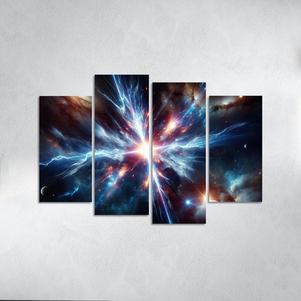 The Enigmatic Nature Of Gamma-ray Bursts Abstract Paintings Frame