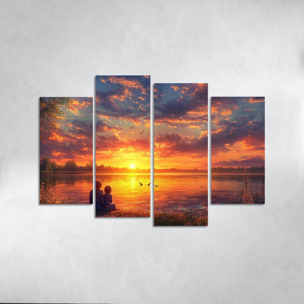 Sunsets And Sunrises Cycles Of Love Custom Paintings Frame