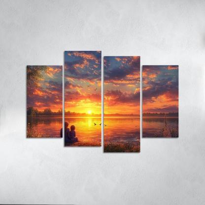 Sunsets And Sunrises Cycles Of Love Custom Paintings Frame