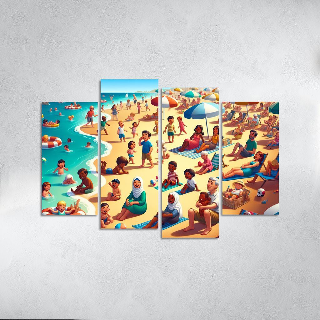 Sandy Haven Beach Premium Artwork Frames