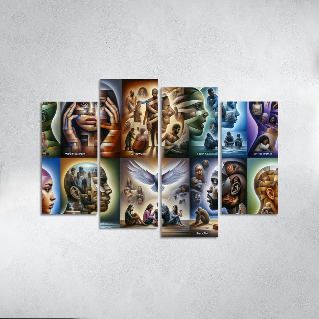 Voices Of Silence Domestic Violence Awareness Multi-panel Paintings