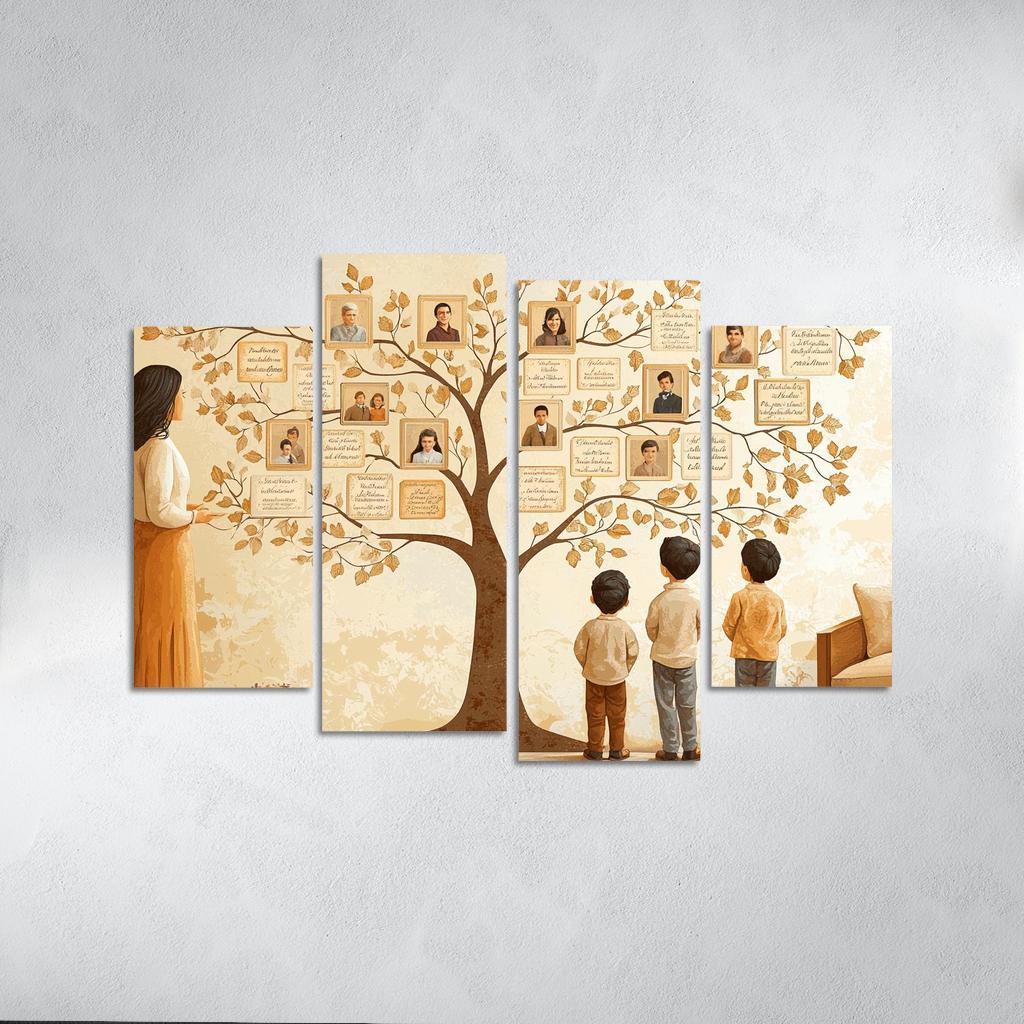 The Family Tree Roots Of Love Custom Paintings Frame