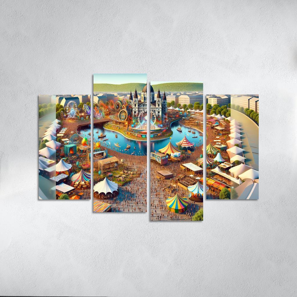 Sziget Festival Canvas Paintings Frame