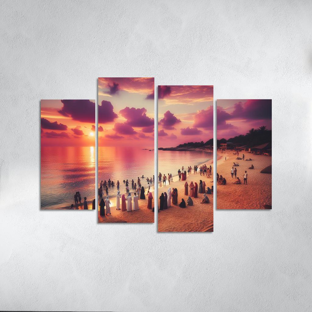 Sunset Glade Evening Retreat Abstract Paintings Frame