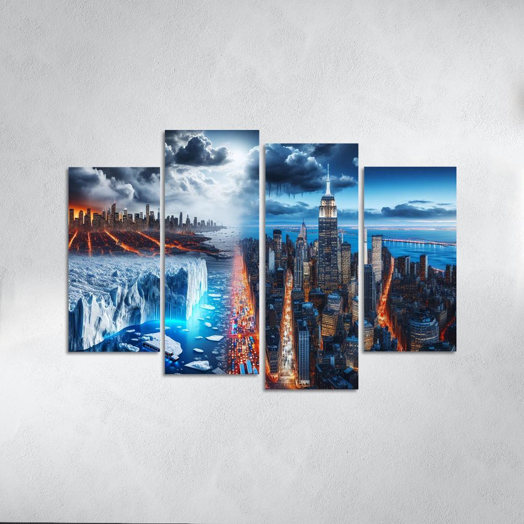 Sounding The Alarm Climate Crisis Awareness Custom Paintings Frame